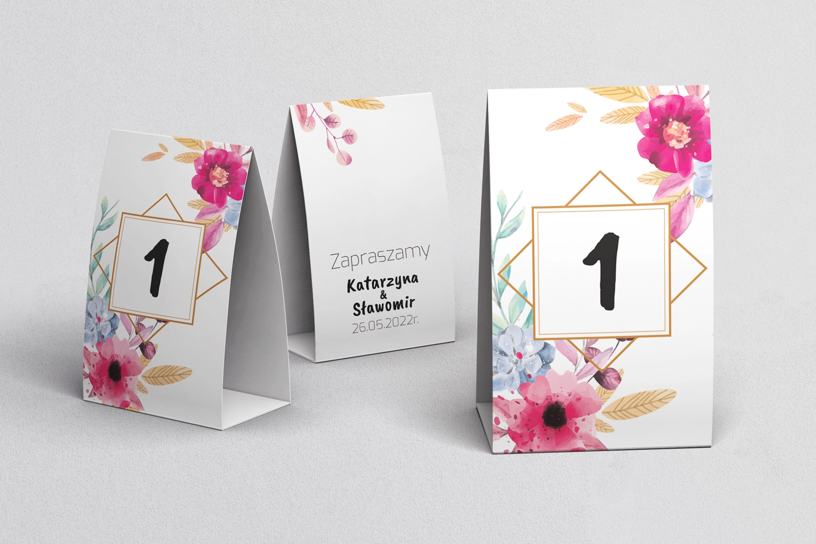 Numerki na stół Bukiety Motyw 4