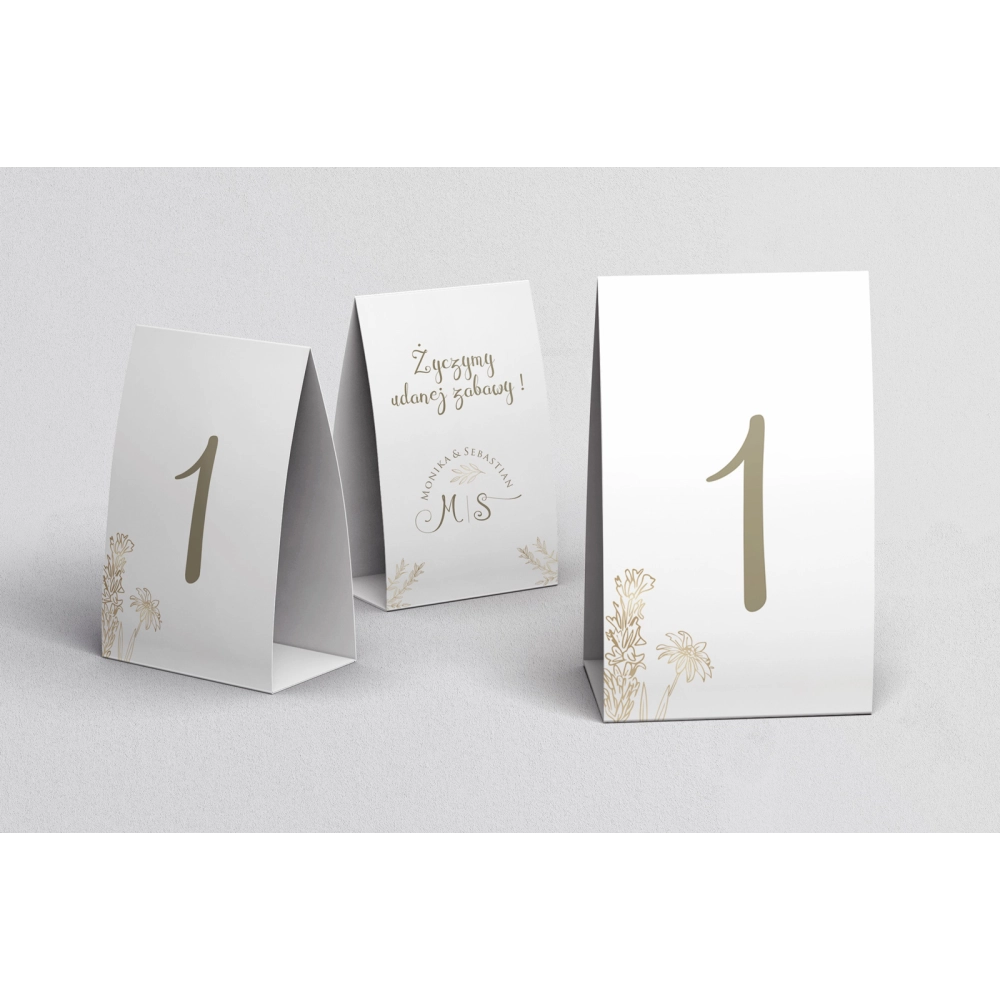 Numerki na stół Fiori Motyw 1