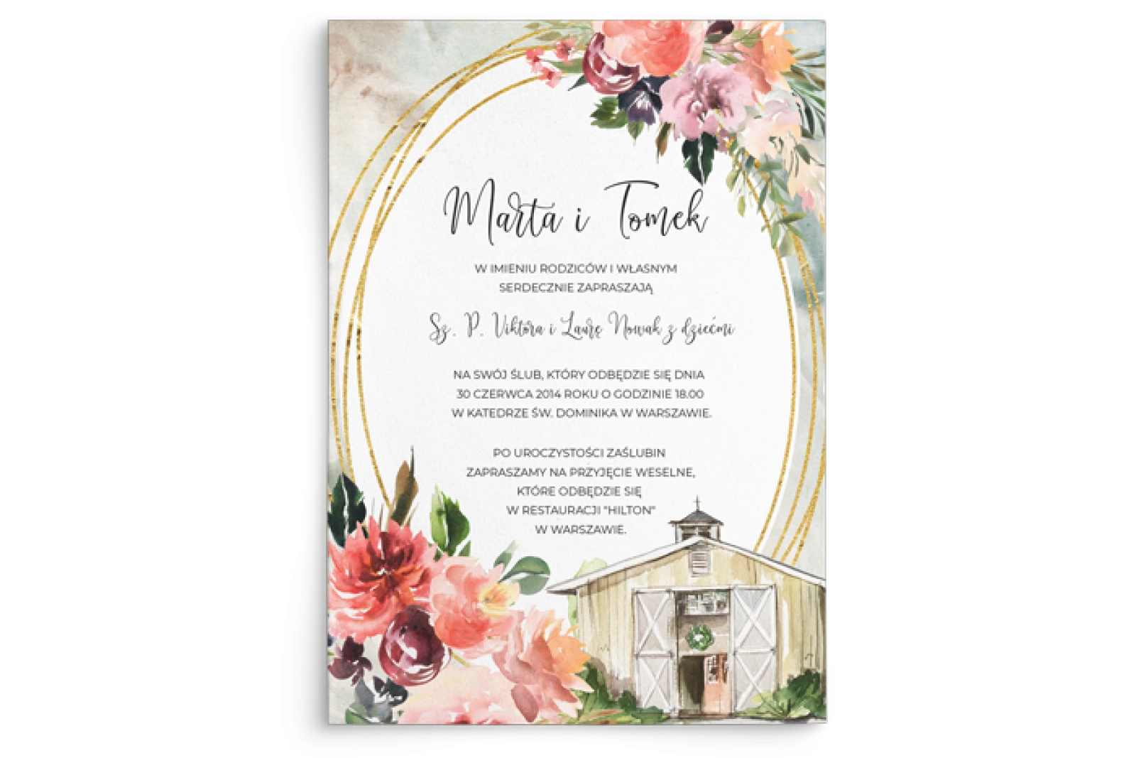 Zaproszenia ślubne Spring Love - Motyw 4