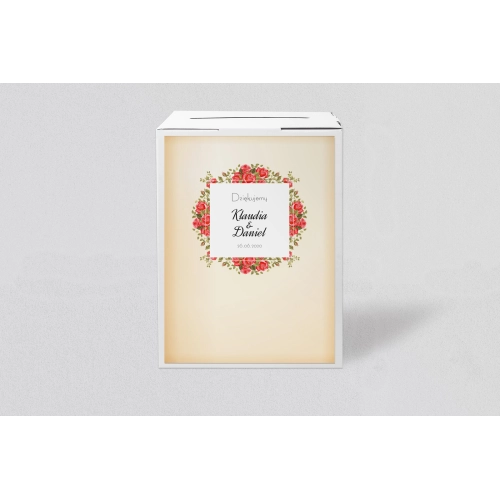 Pudełko na koperty i pieniądze Love Motyw 6