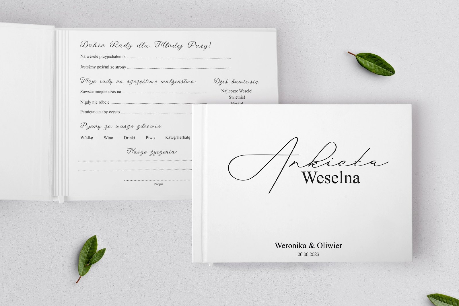 Ankieta Weselna - Minimalistyczne Motyw 3