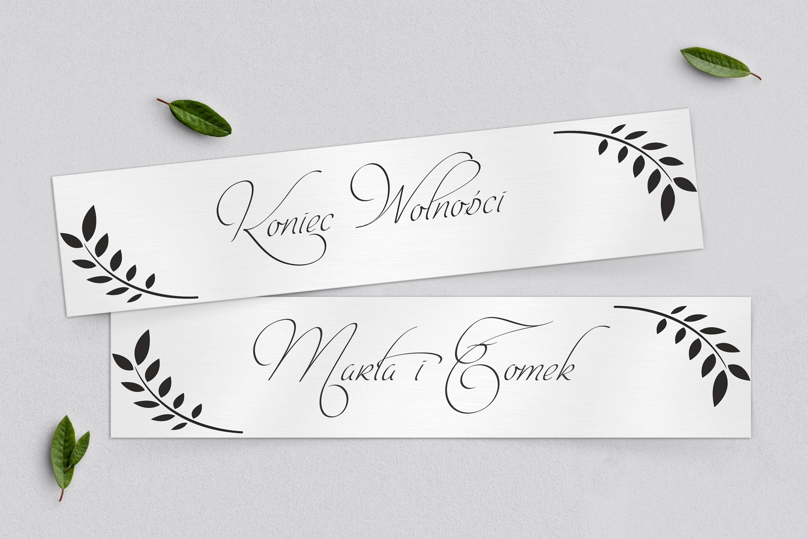 Tablice Rejestracyjne 2 szt. - Alloro - Motyw 1