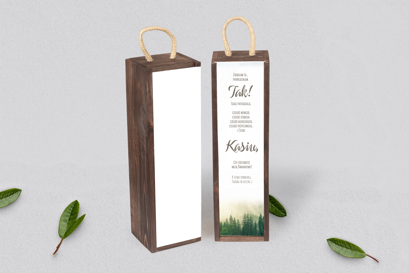 Prośba o Świadkowanie - SNW Akryl brązowa Forest - Motyw 1