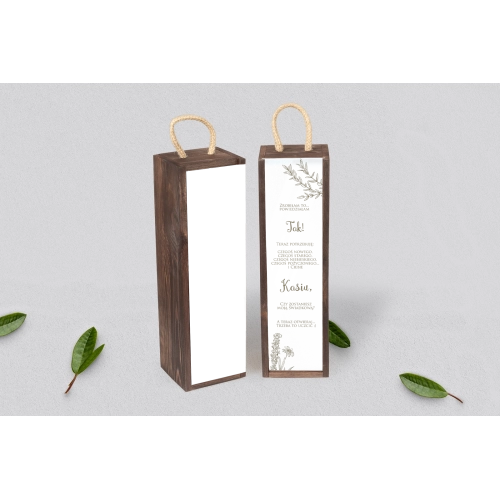 Prośba o Świadkowanie - SNW Akryl brązowa Fiori Motyw 1