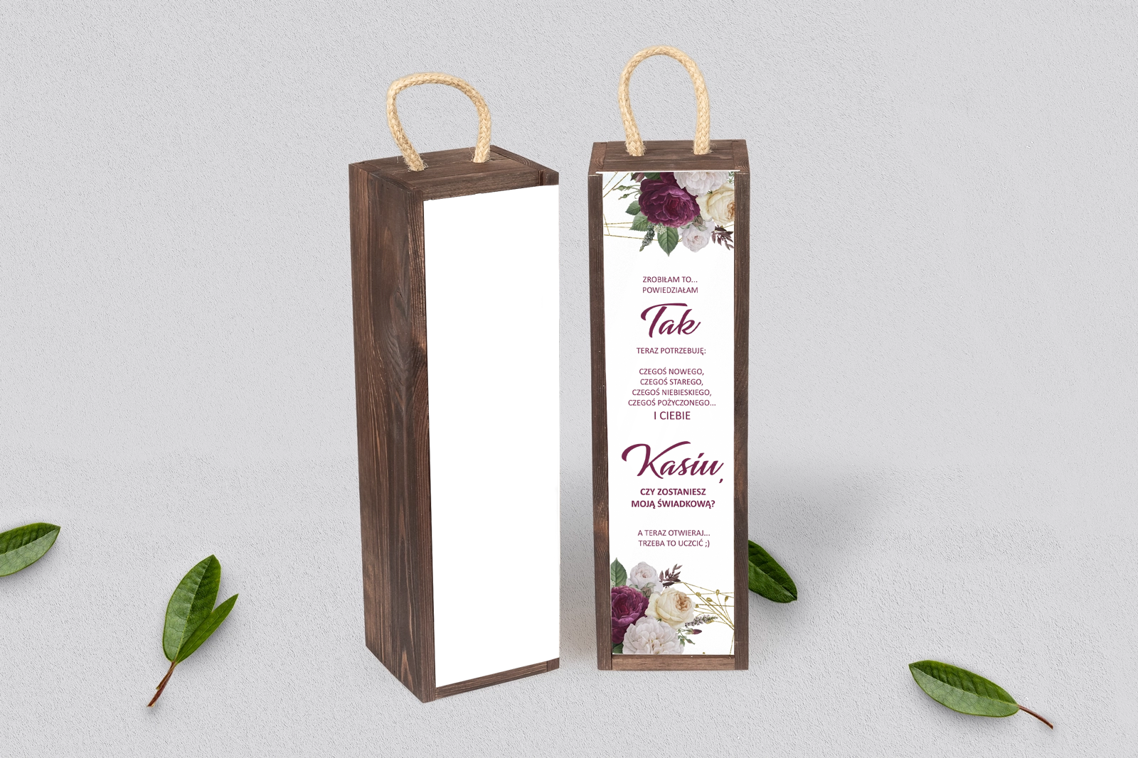 Prośba o Świadkowanie - SNW Akryl brązowa Modena Motyw 1