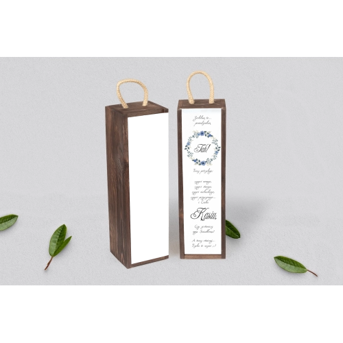 Prośba o Świadkowanie - SNW Akryl brązowa Akwarelowe Wianki Motyw 1