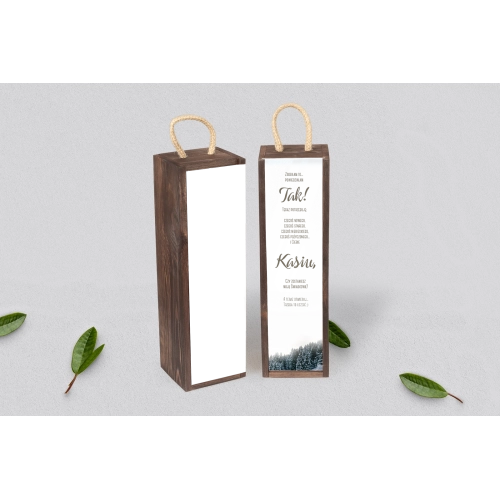 Prośba o Świadkowanie - SNW Akryl brązowa Forest - Motyw 4