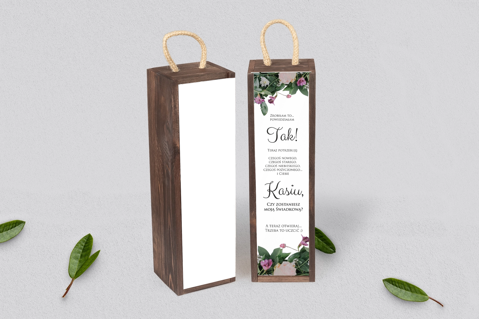 Prośba o Świadkowanie - SNW Akryl brązowa Soft Motyw 6