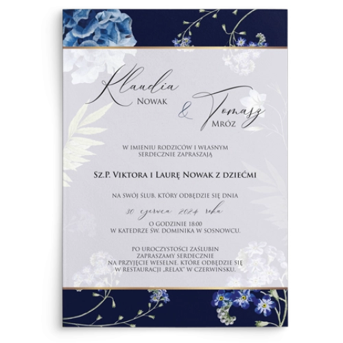 Zaproszenia ślubne Loveletter - Motyw 4