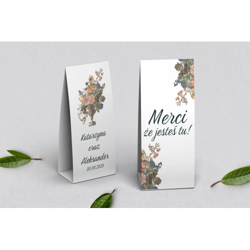 Podziękowanie Merci - Pudełeczko Rustic Summer Motyw 3