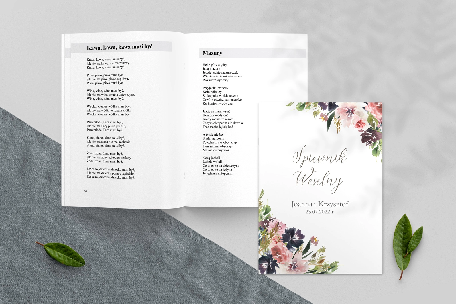 Śpiewnik Weselny - PasteLove Motyw 4