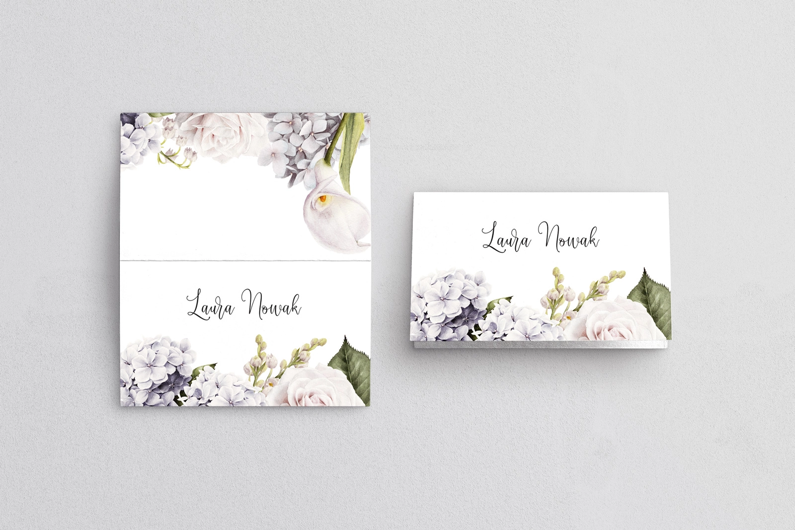 Winietki ślubne składane Ofelia - Motyw 1