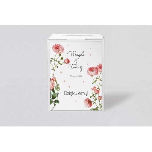 Pudełko na koperty i pieniądze Biały Czas - Motyw 5