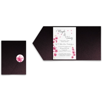 Zaproszenia ślubne w&nbsp;Etui Biały czas motyw 3