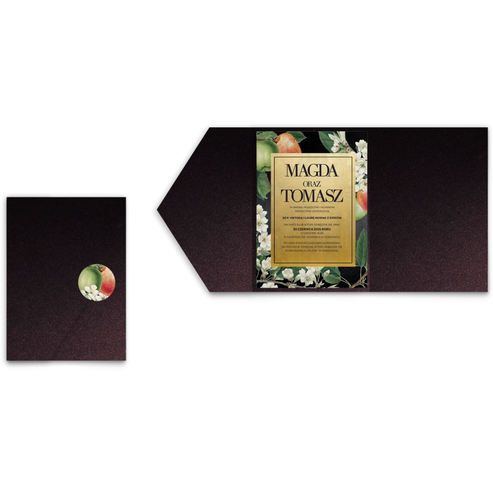 Zaproszenia ślubne w Etui Amore - Motyw 4