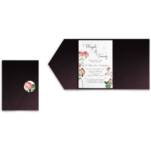 Zaproszenia ślubne w Etui Biały czas motyw 5