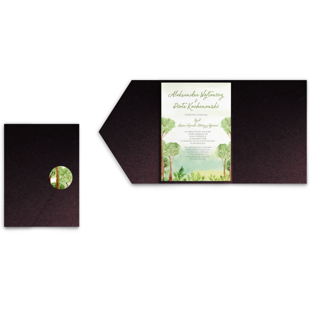 Zaproszenia ślubne w&nbsp;Etui Gaja motyw 4