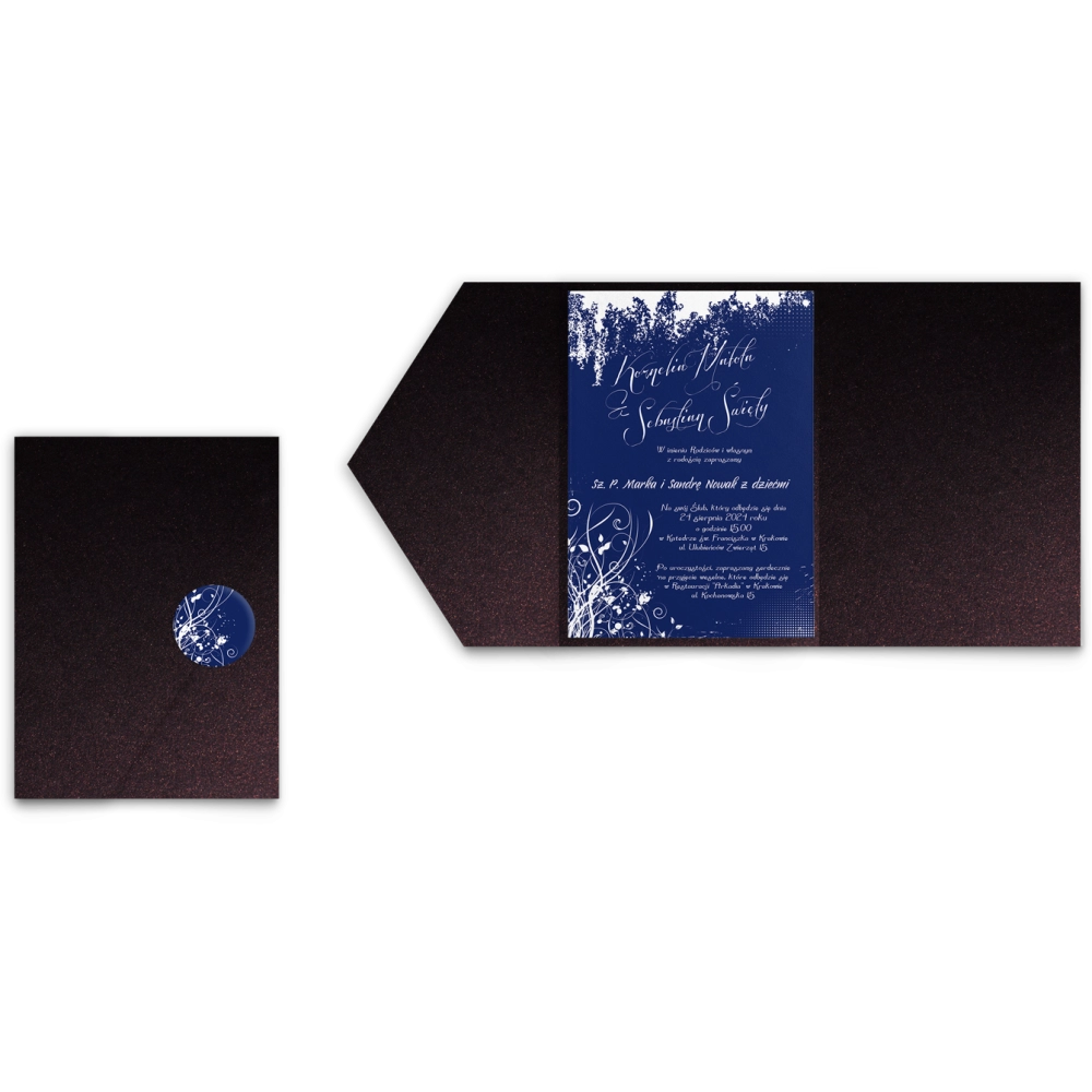 Zaproszenia ślubne w etui Photo- motyw 4