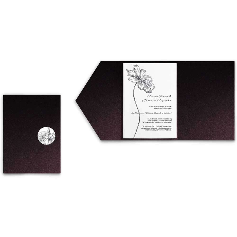 Zaproszenia ślubne w Etui Elia motyw 4