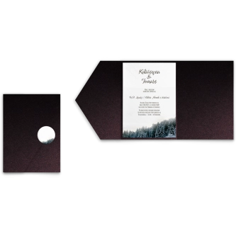 Zaproszenia ślubne w&nbsp;Etui Forest motyw  4