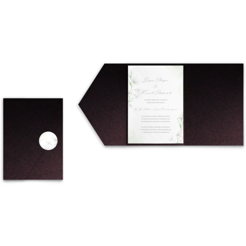 Zaproszenia ślubne w etui Lili - motyw 5