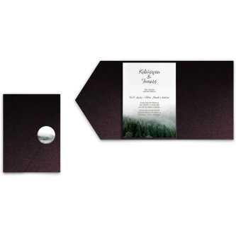 Zaproszenia ślubne w&nbsp;Etui Forest motyw 2