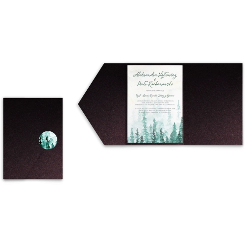 Zaproszenia ślubne w Etui Gaja motyw 3