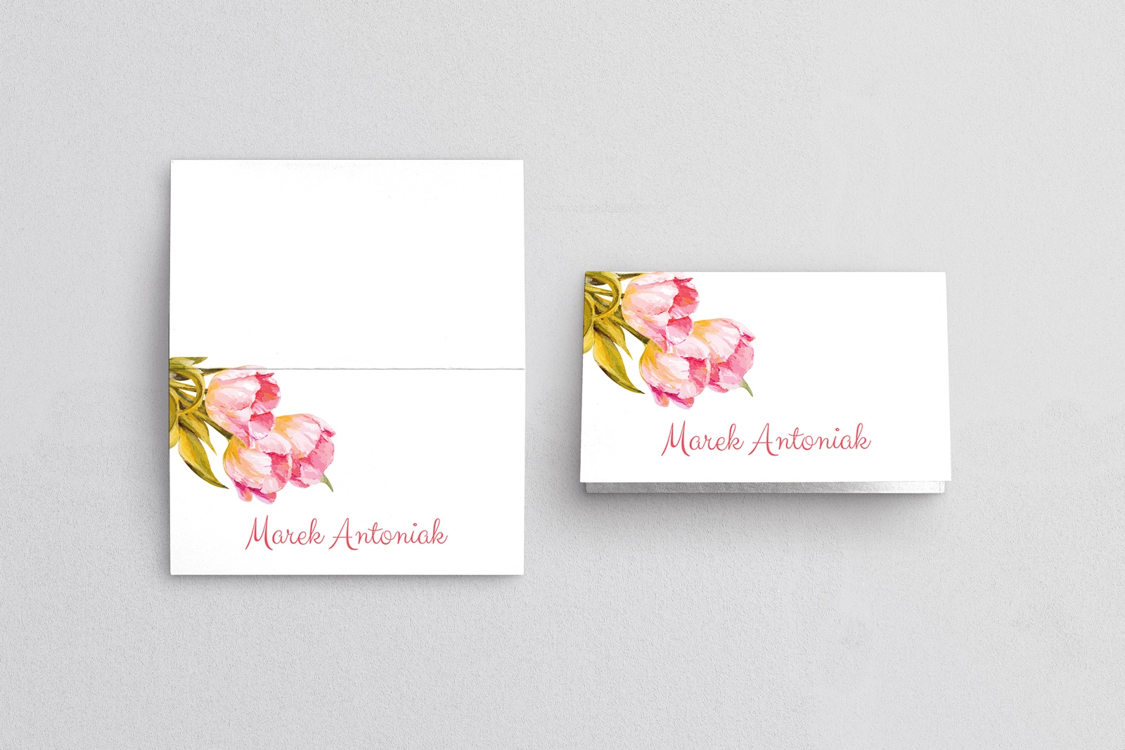 Winietki ślubne składane Sweet Love - Motyw 4