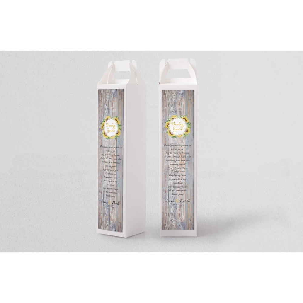 Pudełko na alkohol Rustical Motyw 4