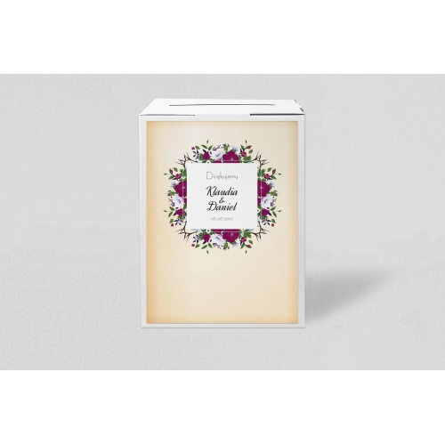 Pudełko na koperty i pieniądze Love Motyw 10