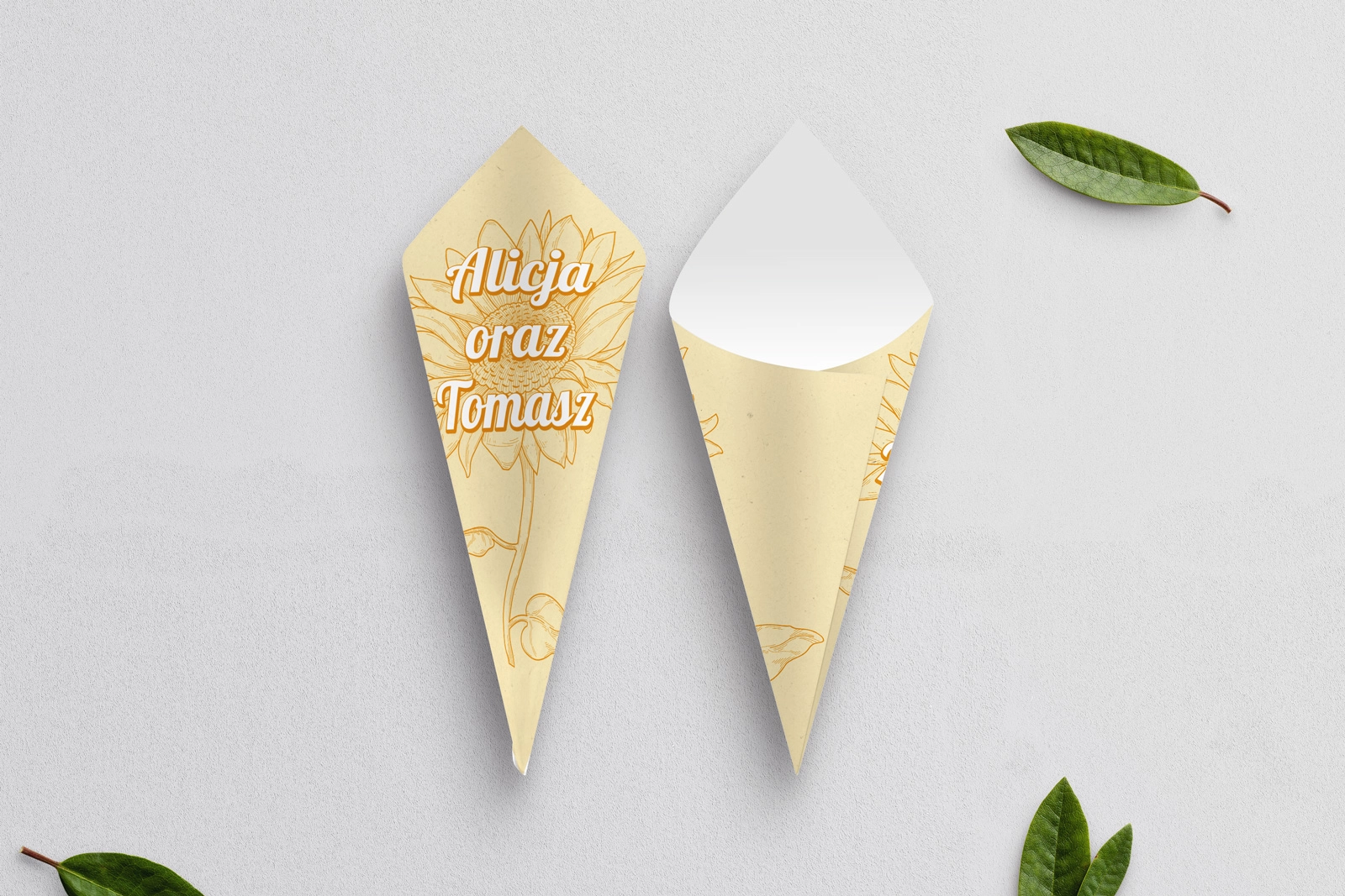 Rożek Weselny - Sunflower Motyw 1