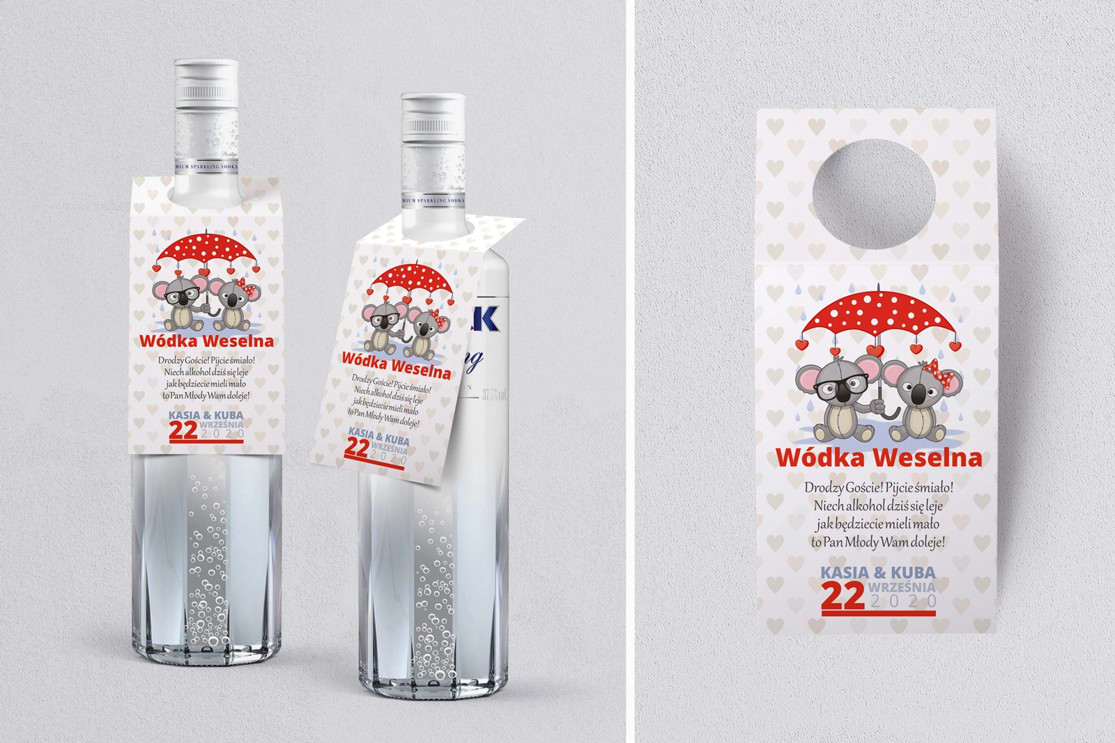 Zawieszka na alkohol oczko Uroczy Deszcz Motyw 13