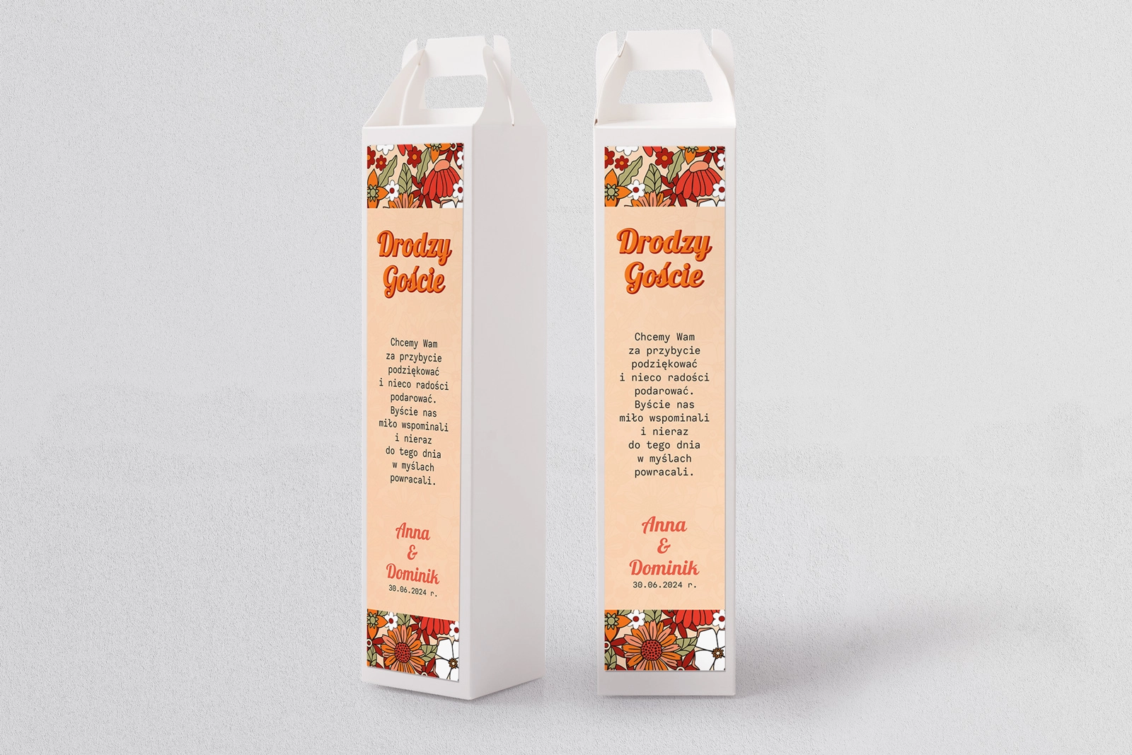 Pudełko na alkohol Retro Style Motyw 3