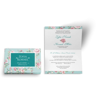 Zaproszenie ślubne Kwiatowe Pole - Motyw 1