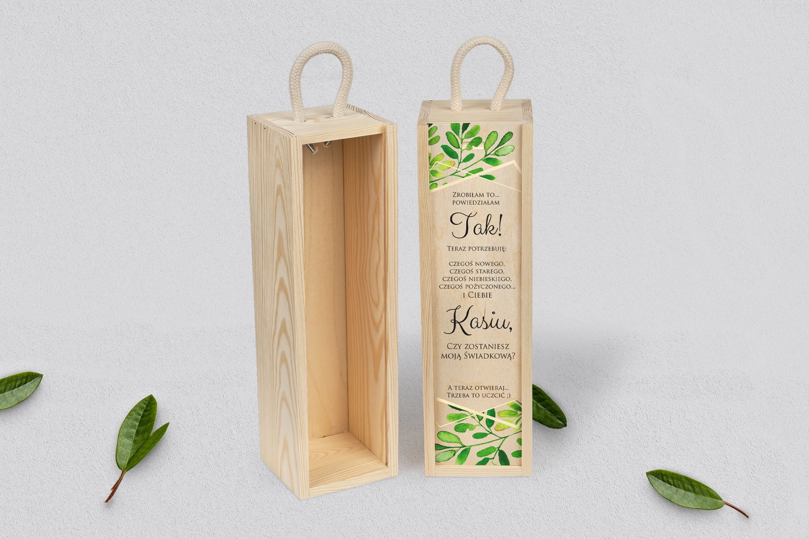 Prośba o Świadkowanie - SNW naturalna Flowers & Frame Motyw 3