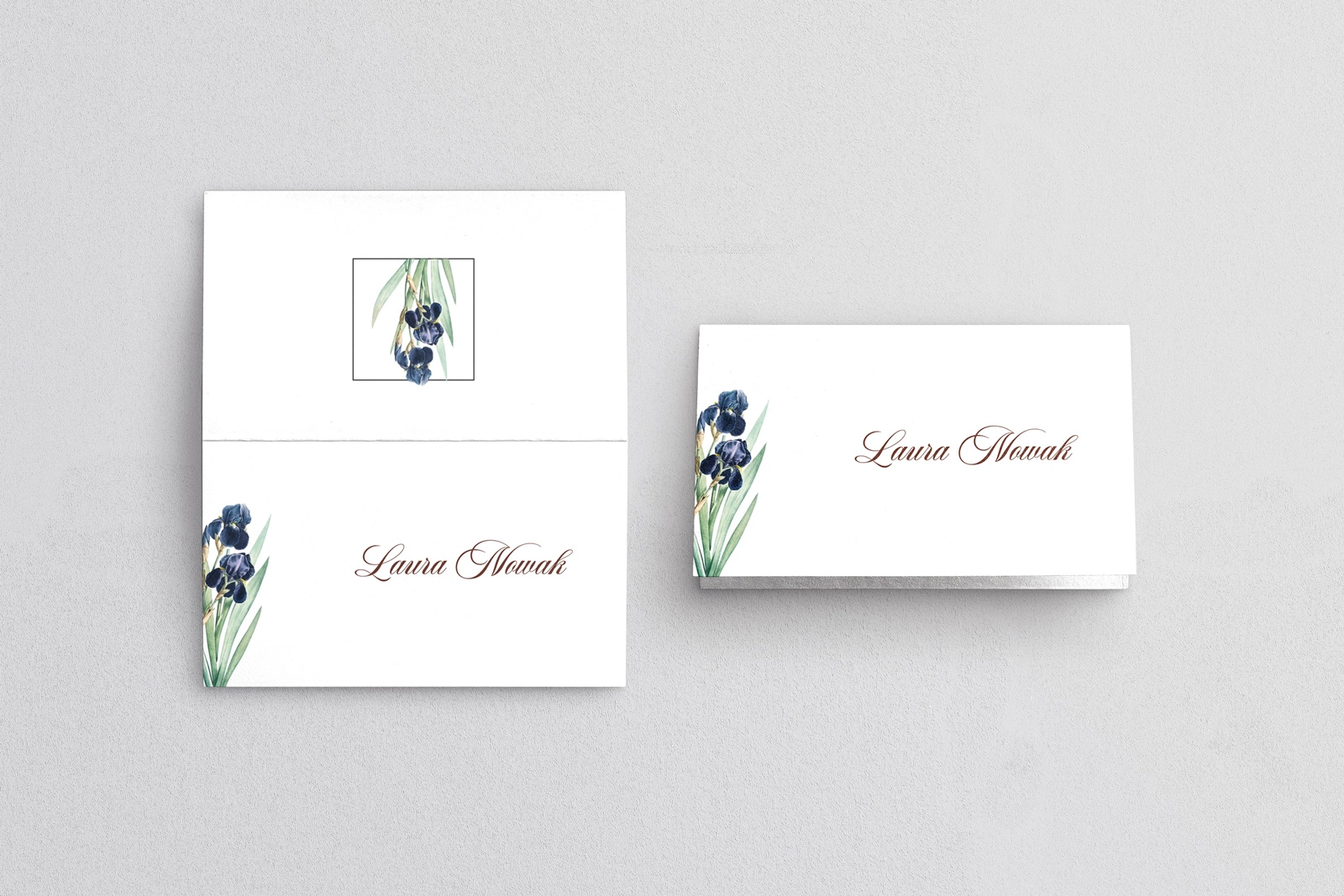 Winietki ślubne składane Meadow - Motyw 3