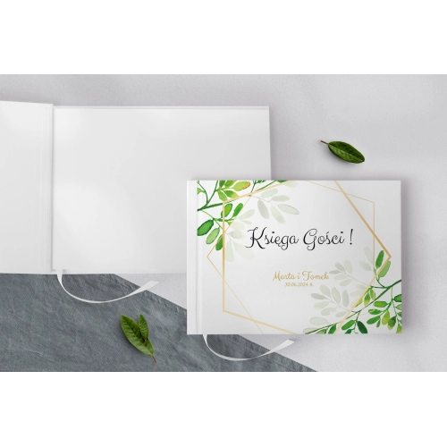 Księga Gości Weselnych Flowers & Frame Motyw 3