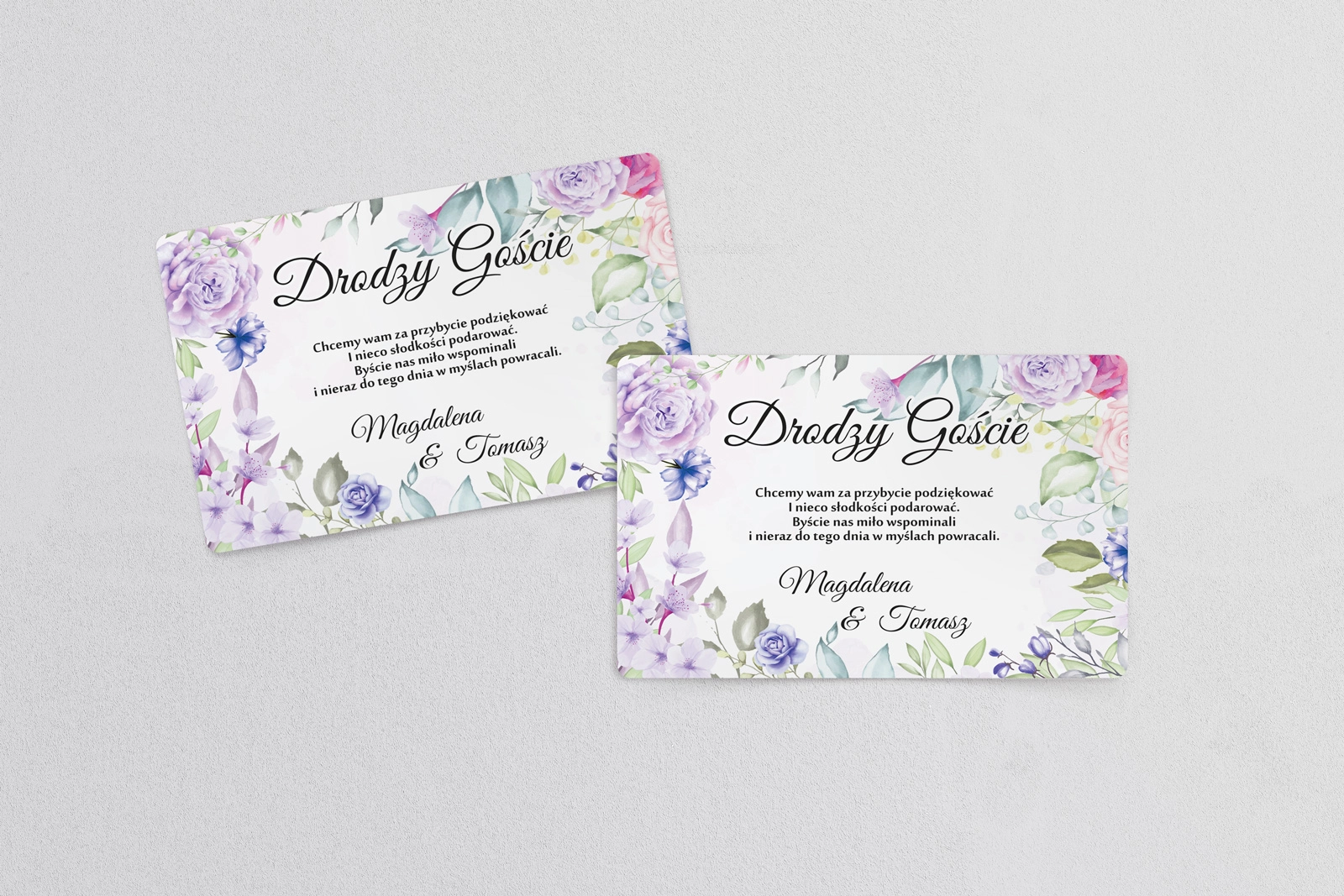 Naklejki na ciasto weselne Amelia - Motyw 4