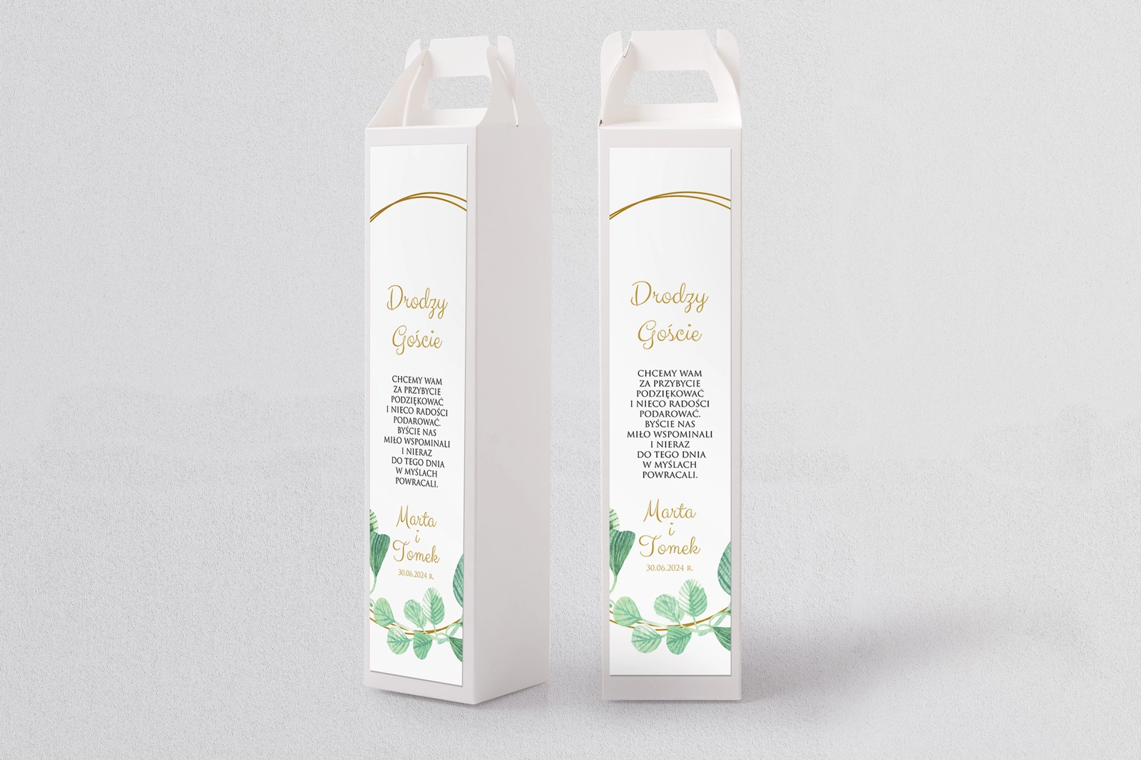 Pudełko na alkohol Liście Motyw 6