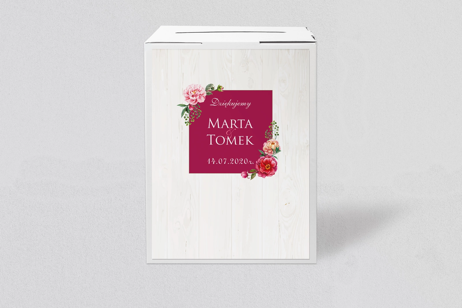 Pudełko na koperty i pieniądze Biała Stodoła - Motyw 2