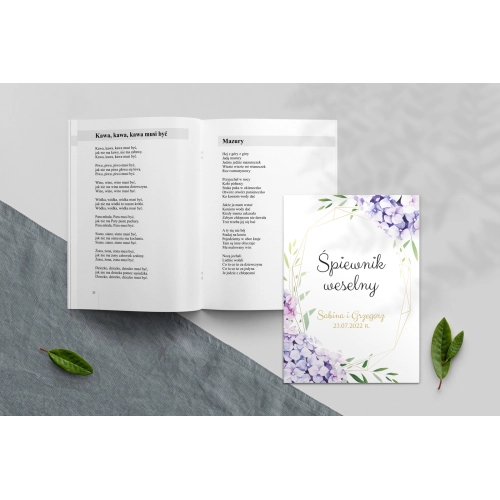 Śpiewnik Weselny - Flowers & Frame Motyw 1