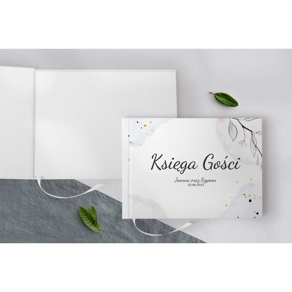 Księga Gości Weselnych Watercolor Wedding Motyw 3