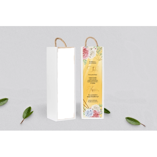 Prośba o Świadkowanie - SNW Akryl biała Geometryczne Serce - Motyw 3