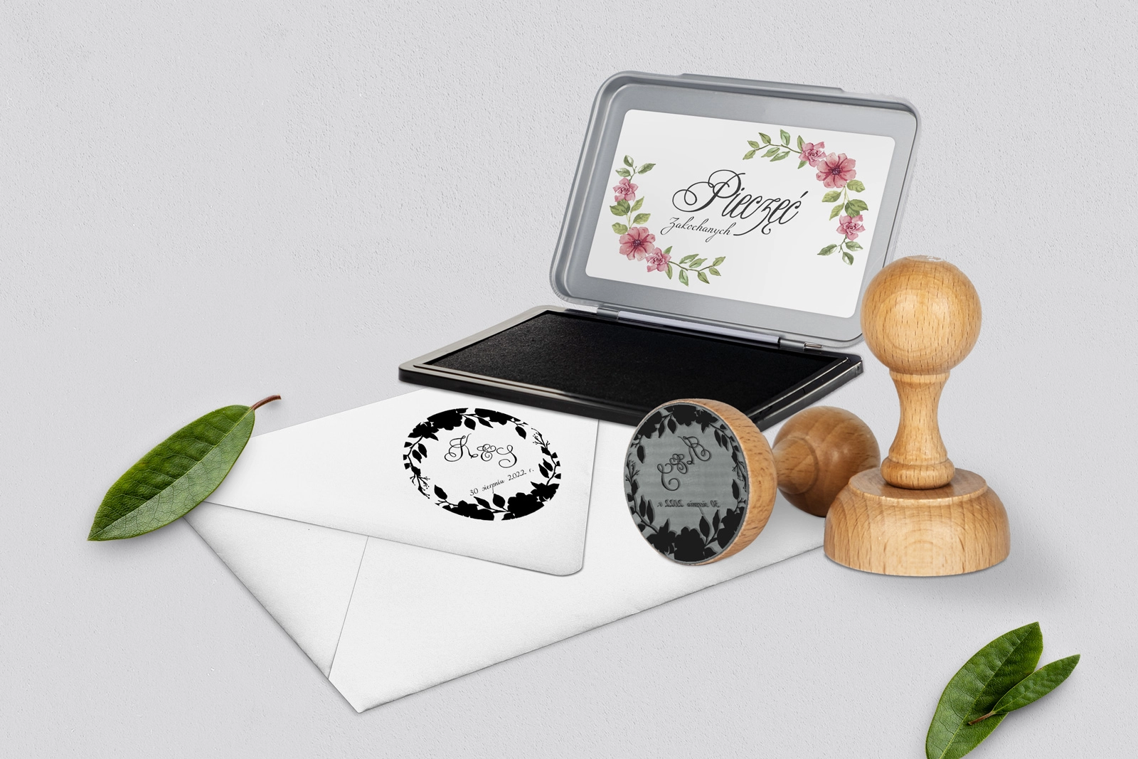 Pieczątka Akwarelowe Wianki Motyw 6