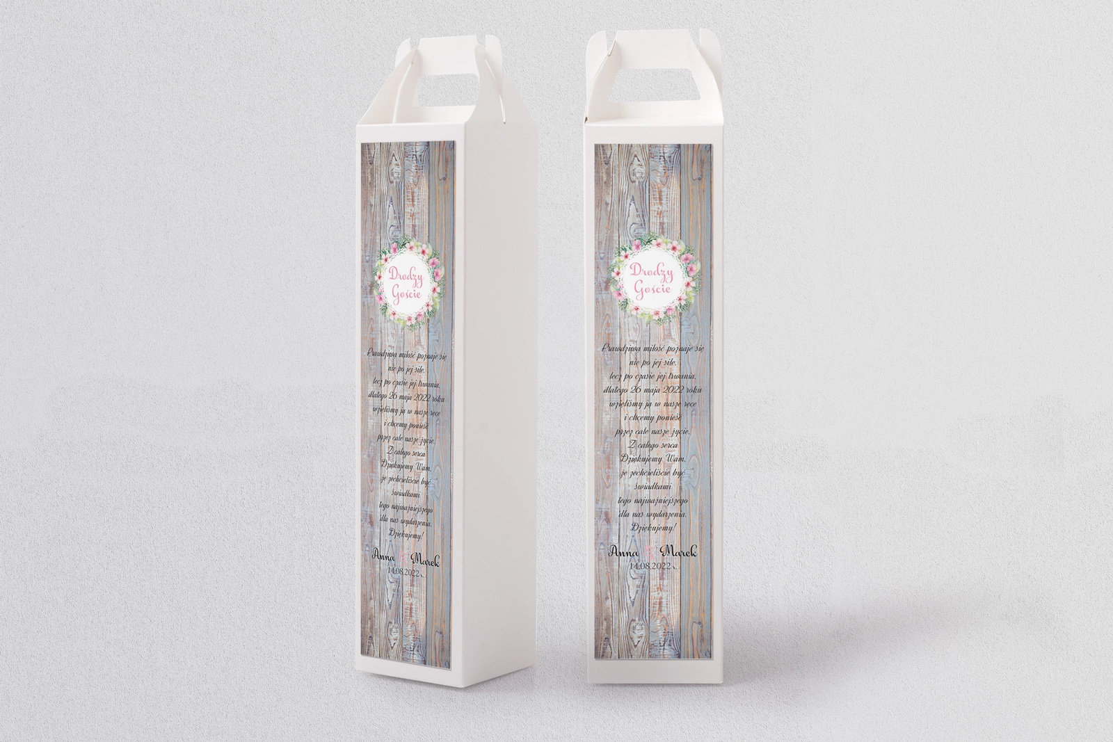 Pudełko na alkohol Rustical Motyw 6