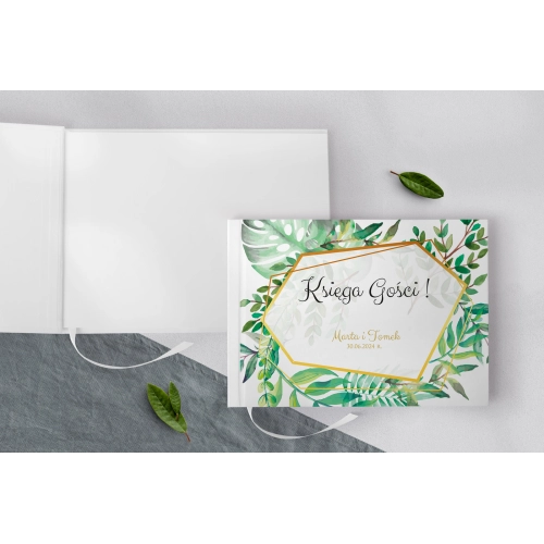 Księga Gości Weselnych Flowers & Frame Motyw 2