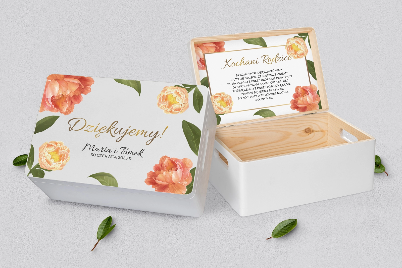 Skrzyneczka dla Rodziców - biała Dream Motyw 5