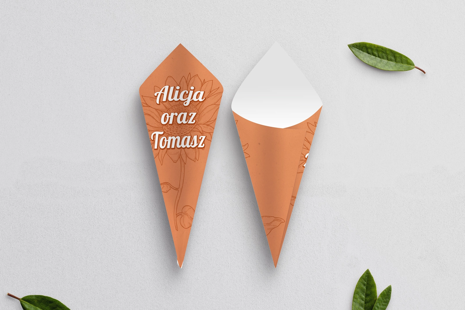 Rożek Weselny - Sunflower Motyw 2