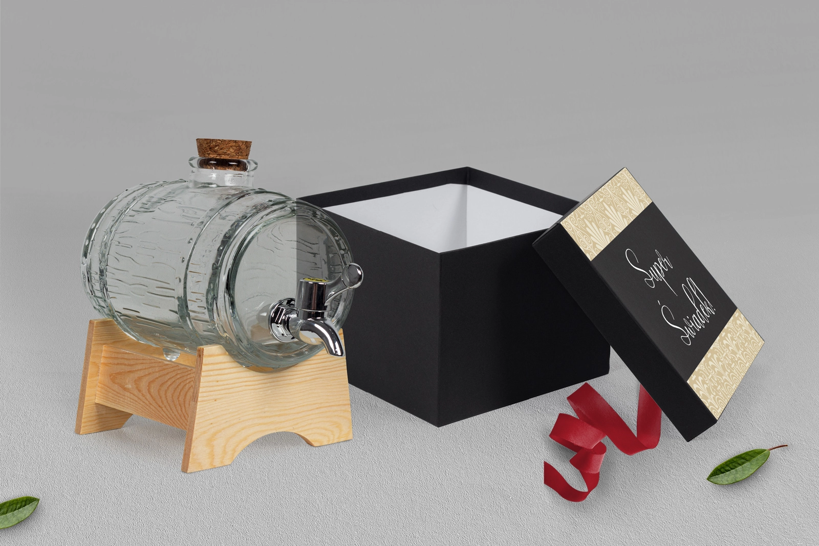 Antałek - opakowanie czarne Vintage Motyw 1