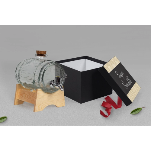 Antałek - opakowanie czarne Vintage Motyw 1